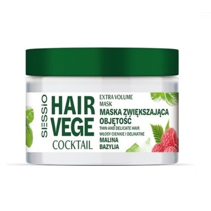 

Маска для объема волос Hair Vege Cocktail с малиной и базиликом Assorted
