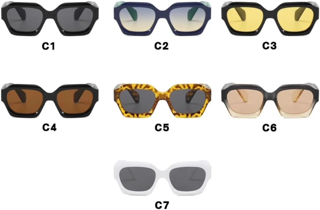 

Солнцезащитные очки с защитой UV400 | Увеличенная оправа, цветные линзы | Для женщин и мужчин, для занятий спортом на открытом воздухе и вождения DSVIGF, Black Yellow