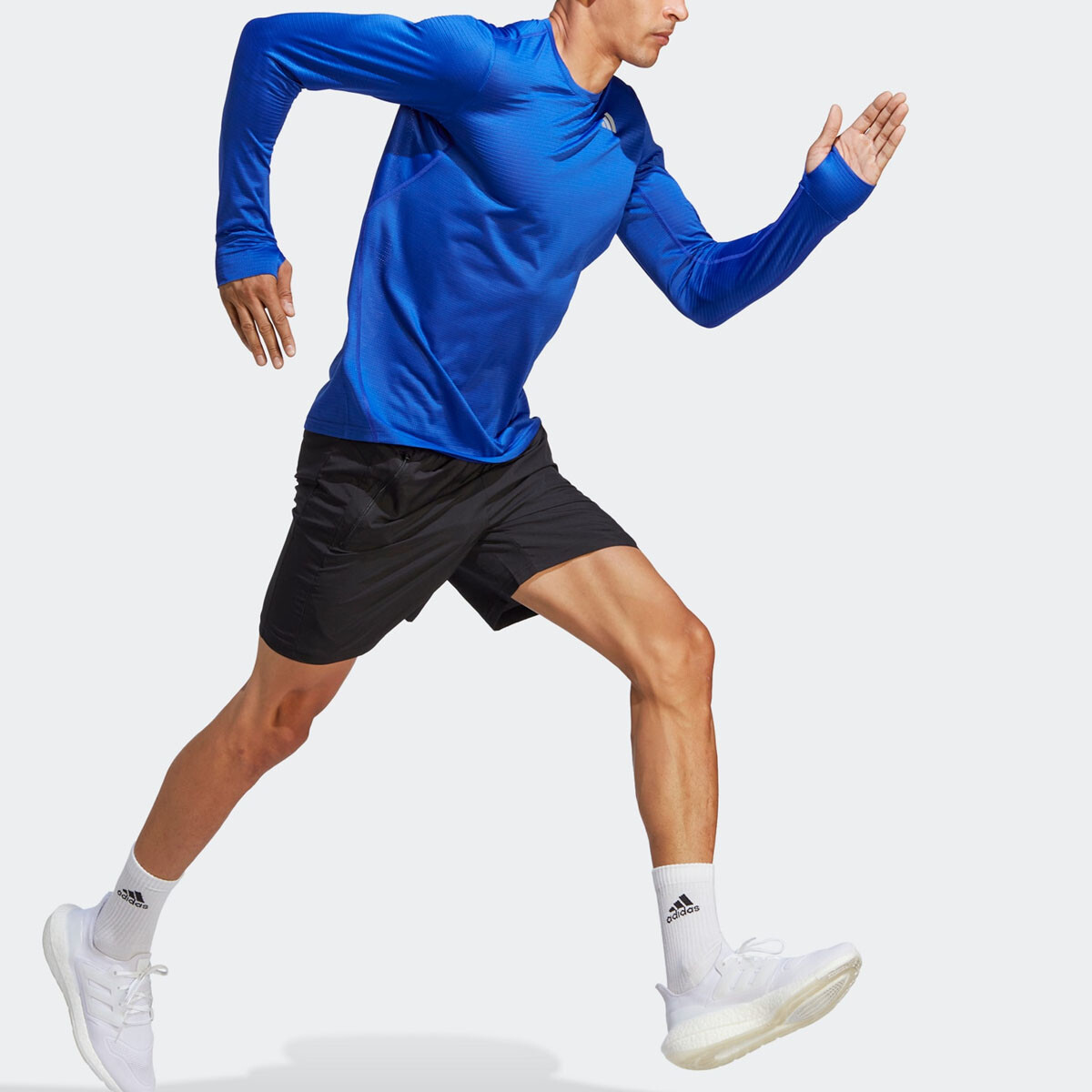 Футболка мужская королевская Adidas, цвет Royal — фото 3