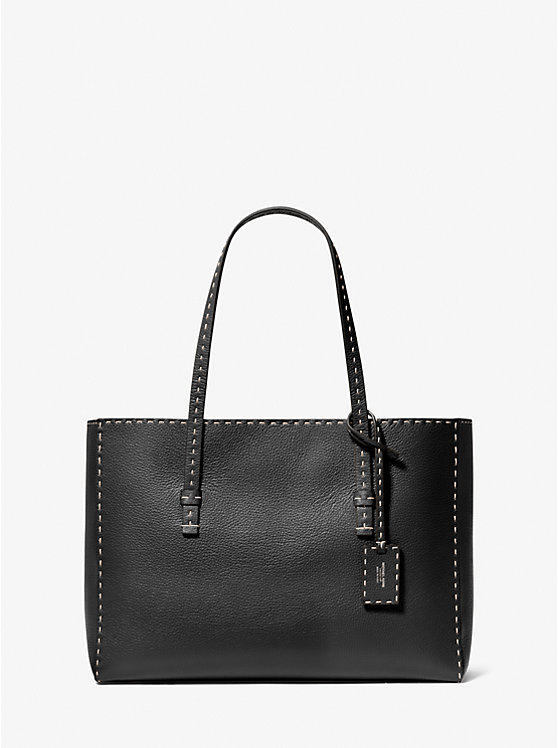 

Сумка-Тоут Sharon из шагреневой кожи, сшитая вручную Michael Kors, черный