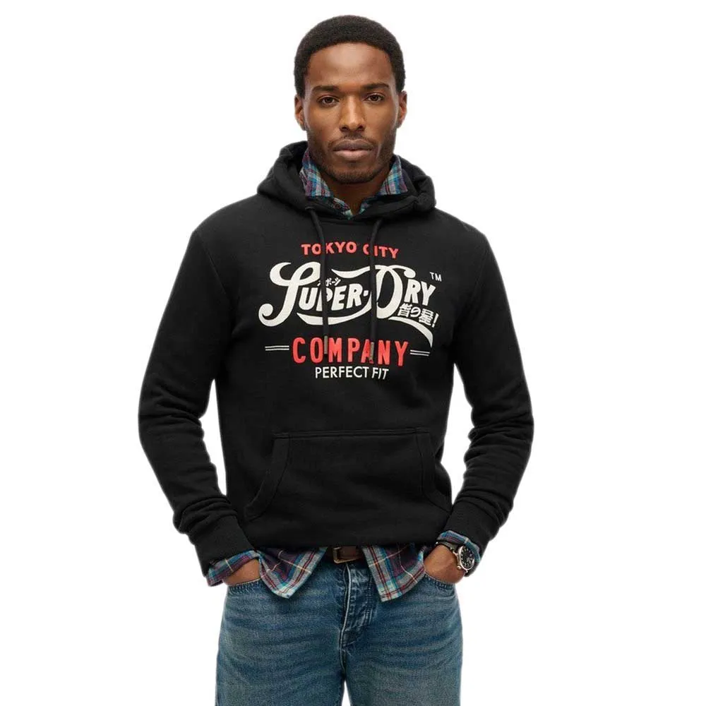 

Худи Superdry Perfect Fit Script, черный