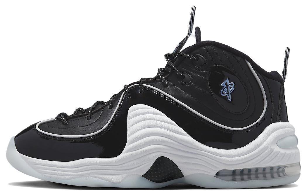 

Nike Air Penny 2 Черный лакированный футбольный серый