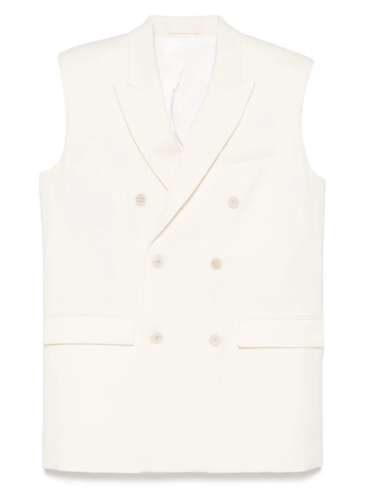 

WARDROBE.NYC двубортный жилет, белый