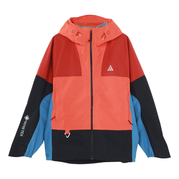 

Куртка Nike Contrasting Colors Casual waterproof Hooded Jacket Orange, оранжевый