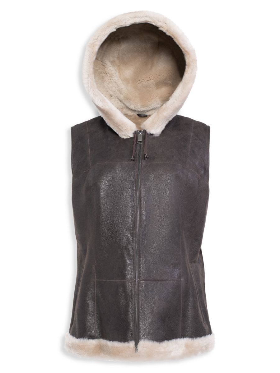 

Жилет с капюшоном из овчины Made For Generations WOLFIE FURS, цвет Nubuck Brown, Коричневый, Жилет с капюшоном из овчины Made For Generations WOLFIE FURS, цвет Nubuck Brown