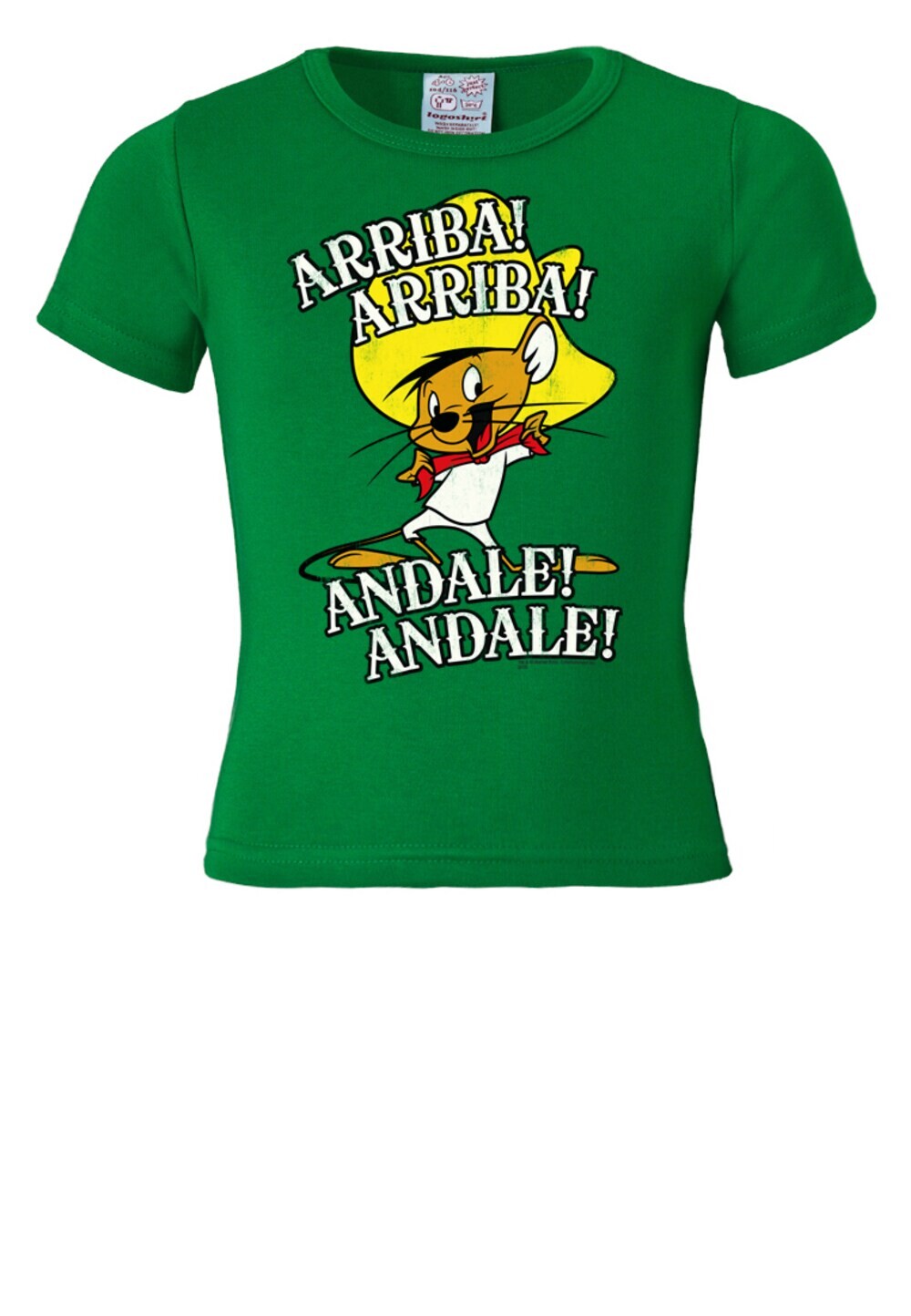 Футболка Logoshirt Speedy Gonzales - Looney Tunes, зеленый