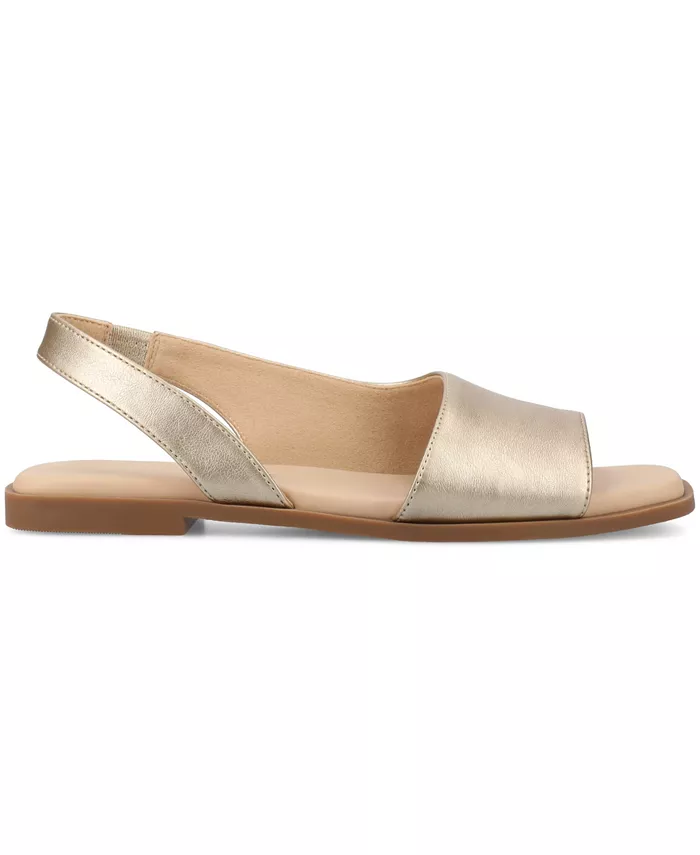 Женские сланцы Brinsley Slingback D'Orsay Journee Collection, загар/бежевый — фото 2