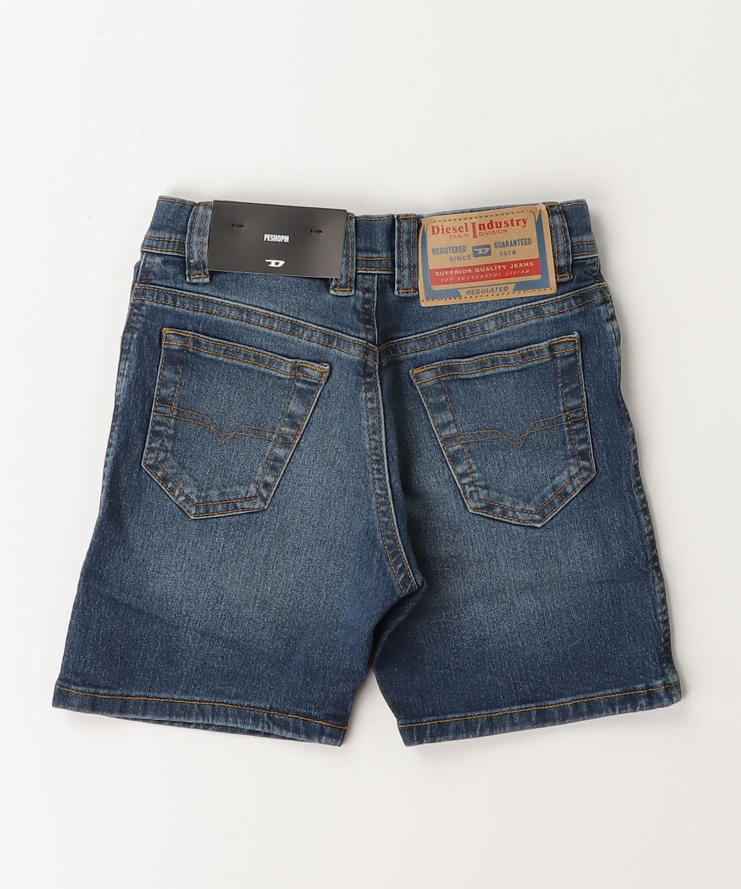 Детские джинсовые шорты DIESEL KIDS индиго — фото 2