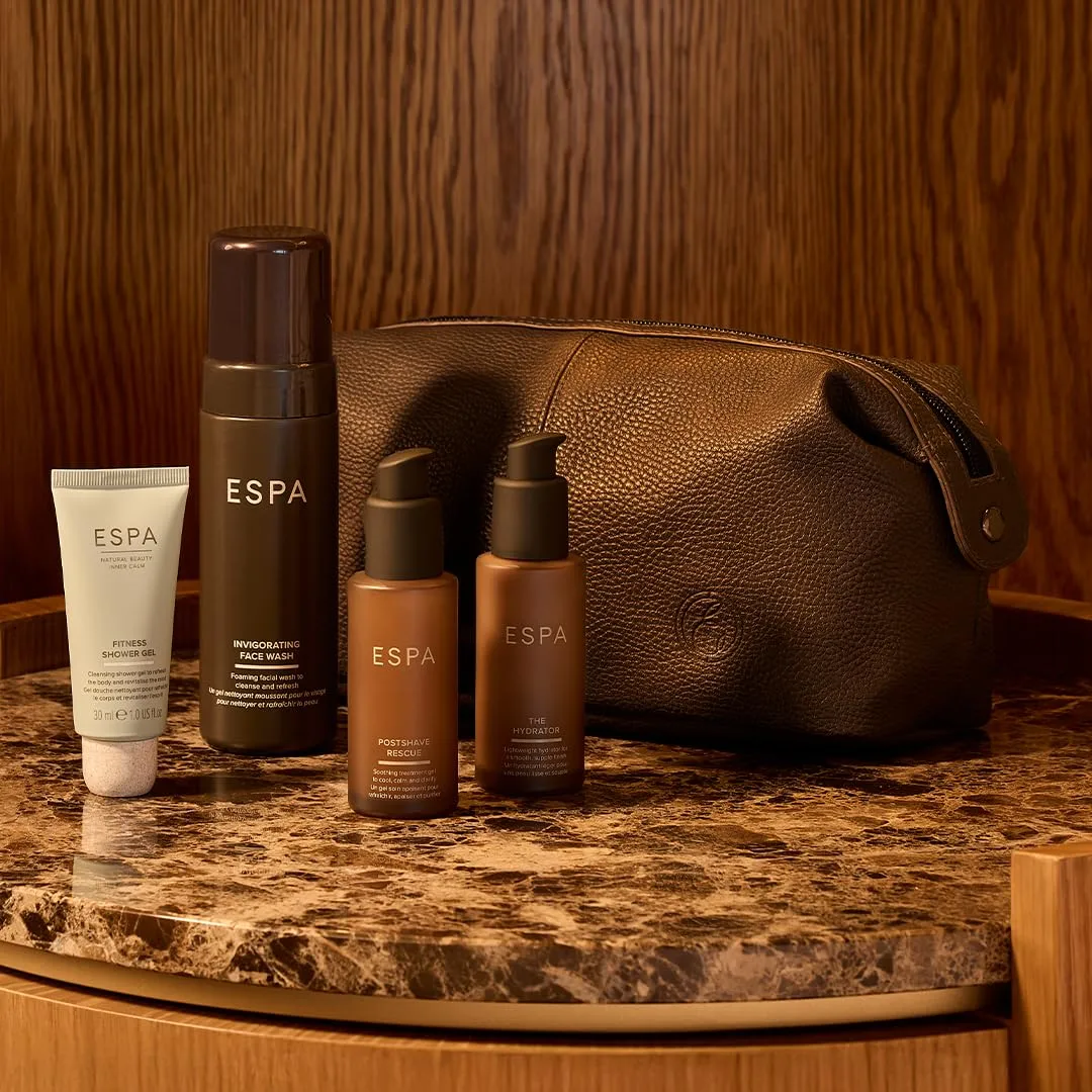 ESPA Men's Grooming Collection: набор для ухода из 4 предметов с очищающим гелем для лица, средством после бритья, увлажняющим кремом и гелем для душа — фото 2