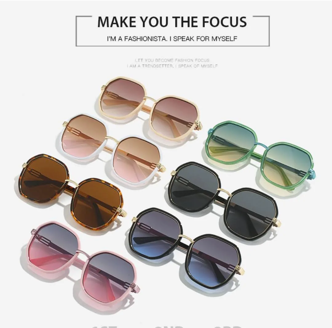 

Женские солнцезащитные очки в крупной металлической оправе для активного отдыха, путешествий и вечеринок, с защитой от УФ-излучения UV400 VVTWSSW, Gray Blue