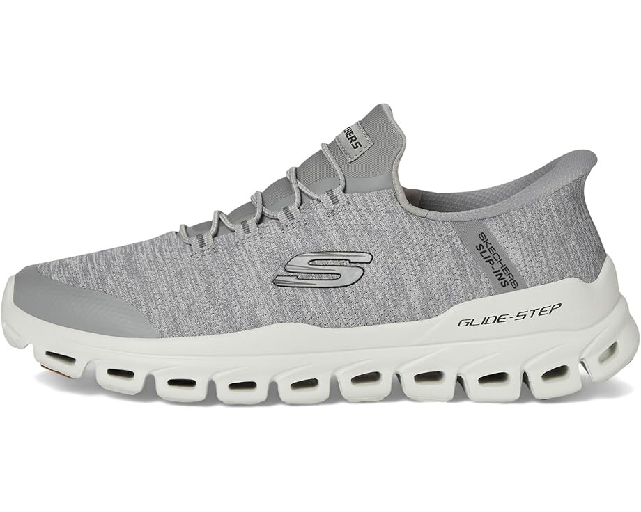 Кроссовки SKECHERS Glide-Step Zefyr Hands Free Slip-in, цвет Gray — фото 4