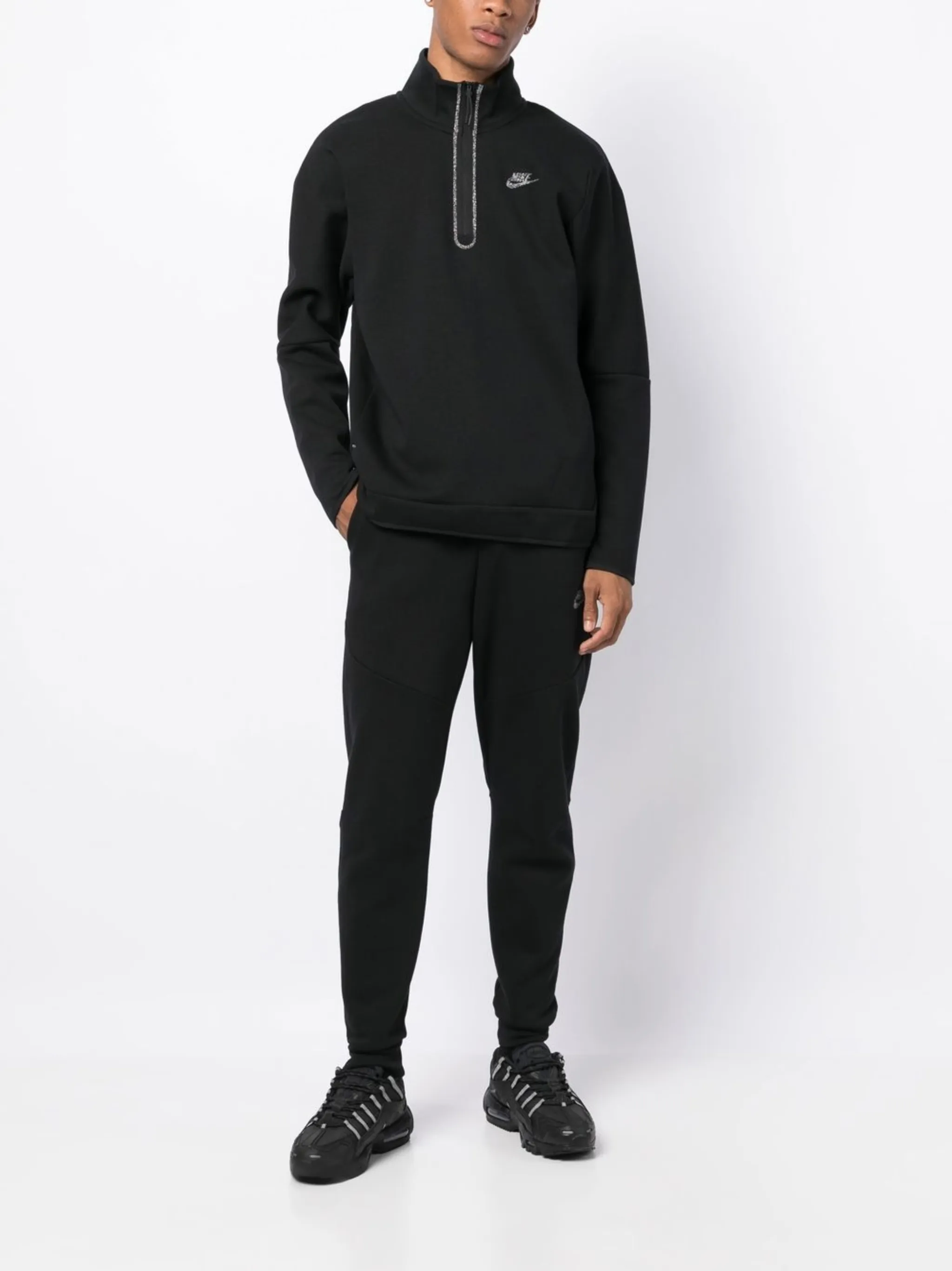 Толстовка NSW Tech Fleece с воротником на молнии Nike, черный — фото 2