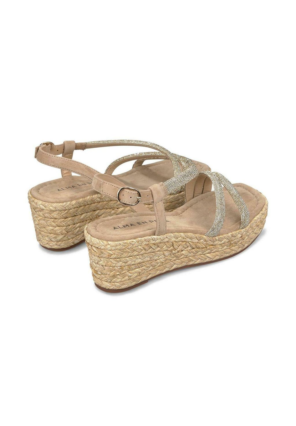 Босоножки на танкетке Espadrilles Alma en Pena, светло-коричневый — фото 4