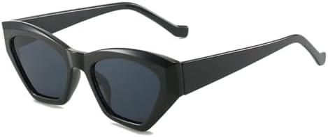 

Популярные модные солнцезащитные очки неправильной формы с многоугольными линзами для женщин, ретро-очки с двухцветной оправой и защитой от УФ-излучения для мужчин MTZJH, Black Grey