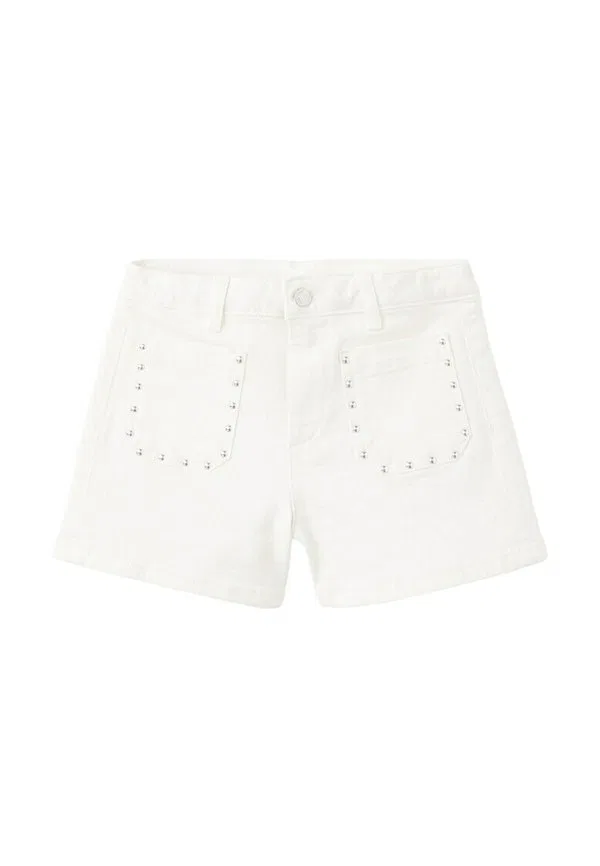 Детские джинсовые шорты Mango Kids, White