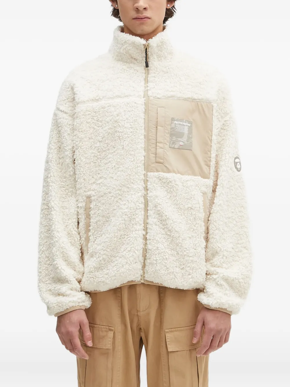 

Куртка Aape Now со вставками AAPE BY *A BATHING APE, нейтральный