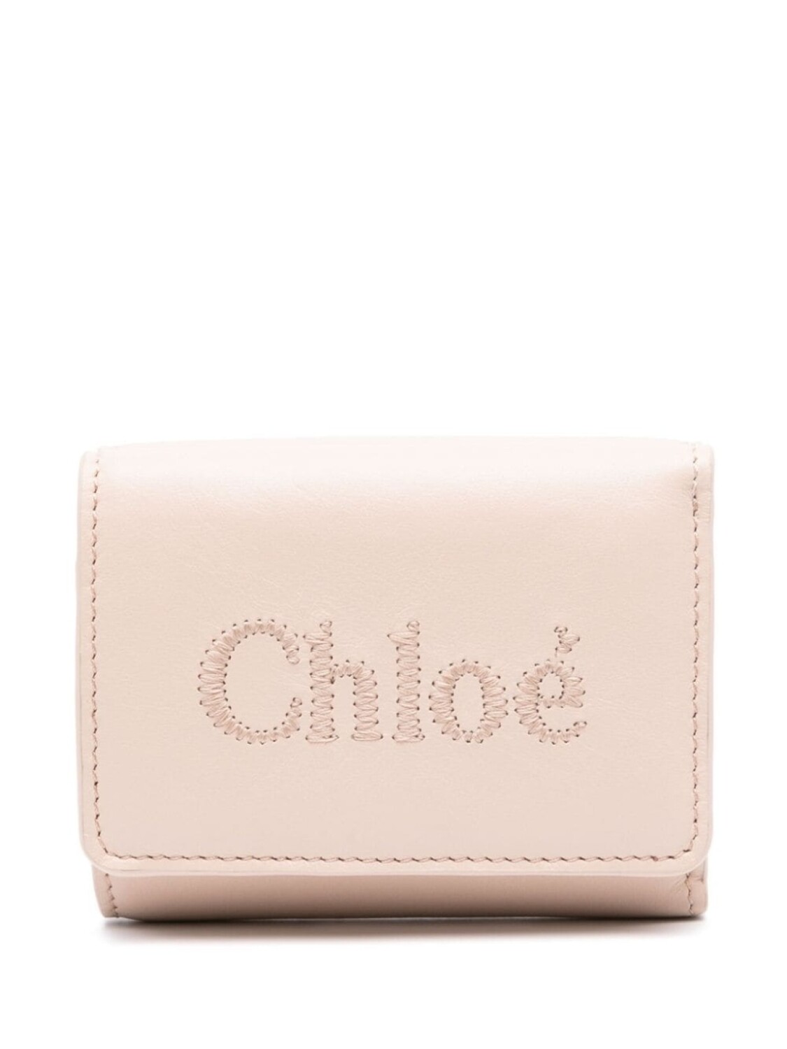 

Chloé кошелек с вышитым логотипом, розовый