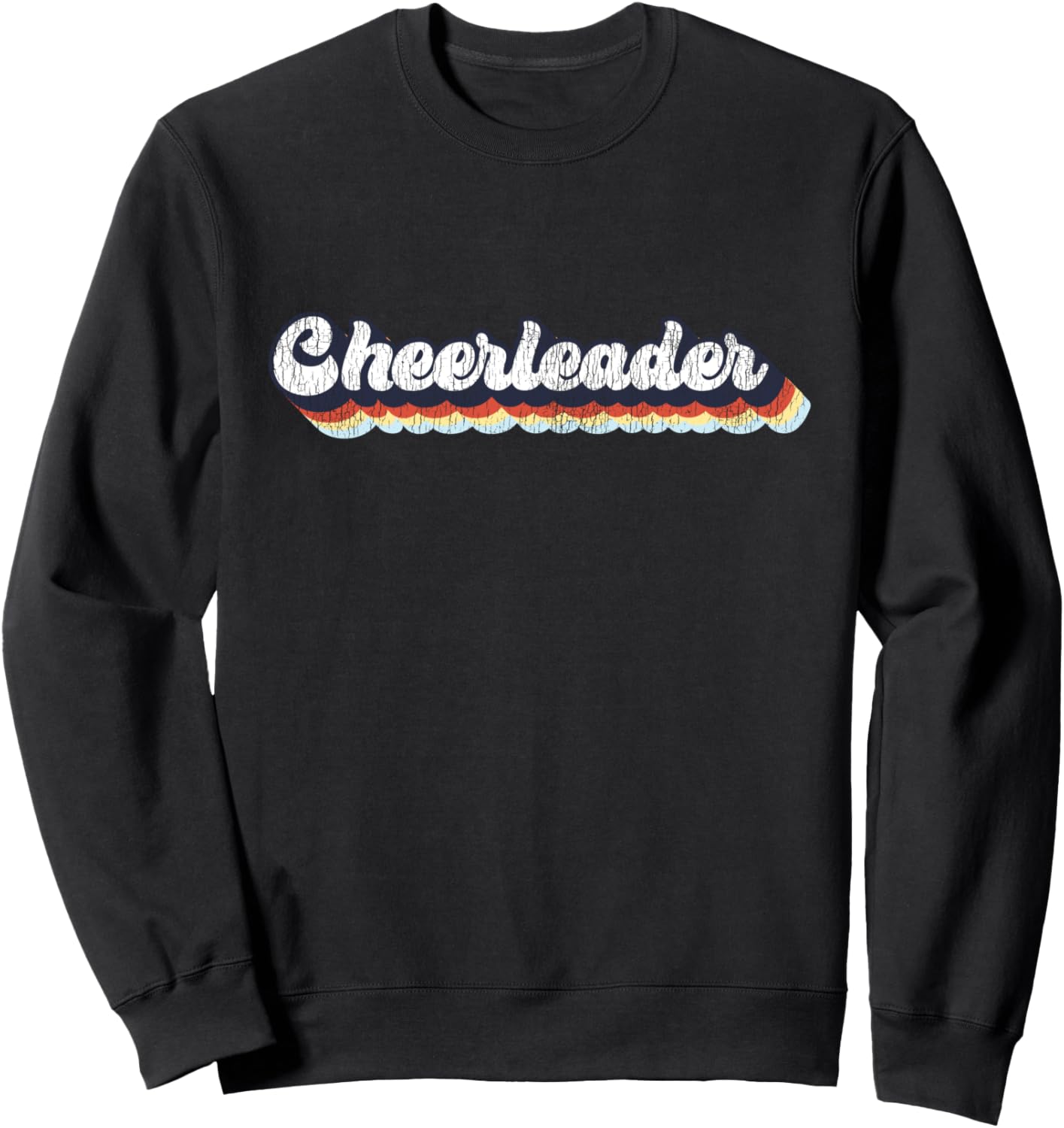

Толстовка для чирлидинга в стиле ретро и винтаж Cheer Cheerleader Girls Hs0, черный