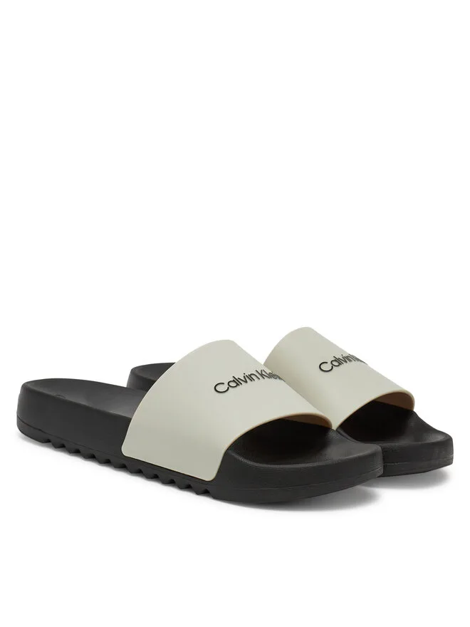Calvin Klein Массивные сандалии для плавания Chunk Pool Slide Rub Sandals HM0HM01063, белые — фото 2