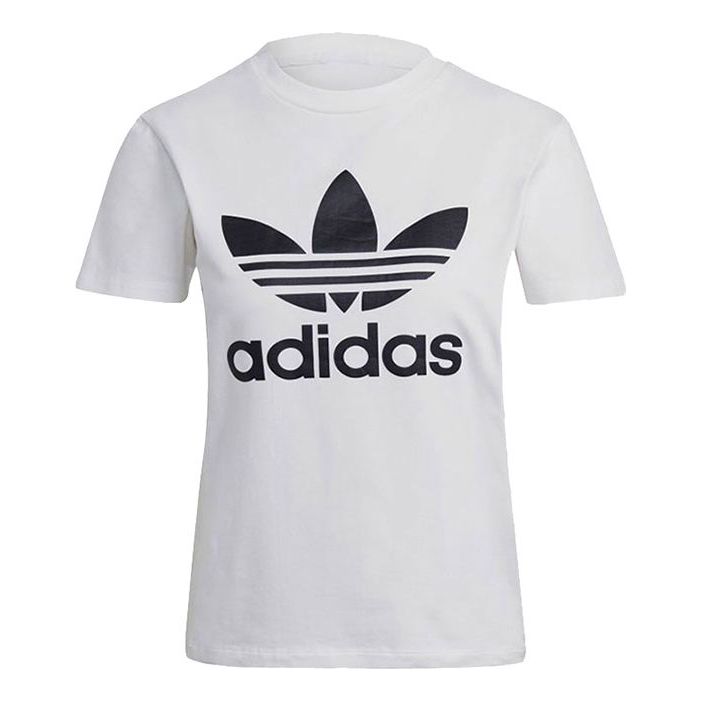 

Футболка (WMNS) adidas originals Trefoil Tee Logo Printing Sports Round Neck Short Sleeve White T-Shirt GN2899