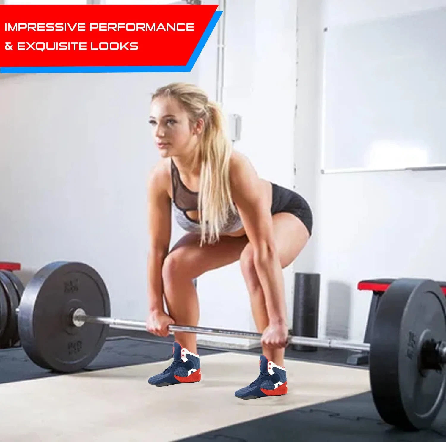 Ботинки и обувь для бодибилдинга Otomix Stingray Fitness, Red White Blue — фото 2