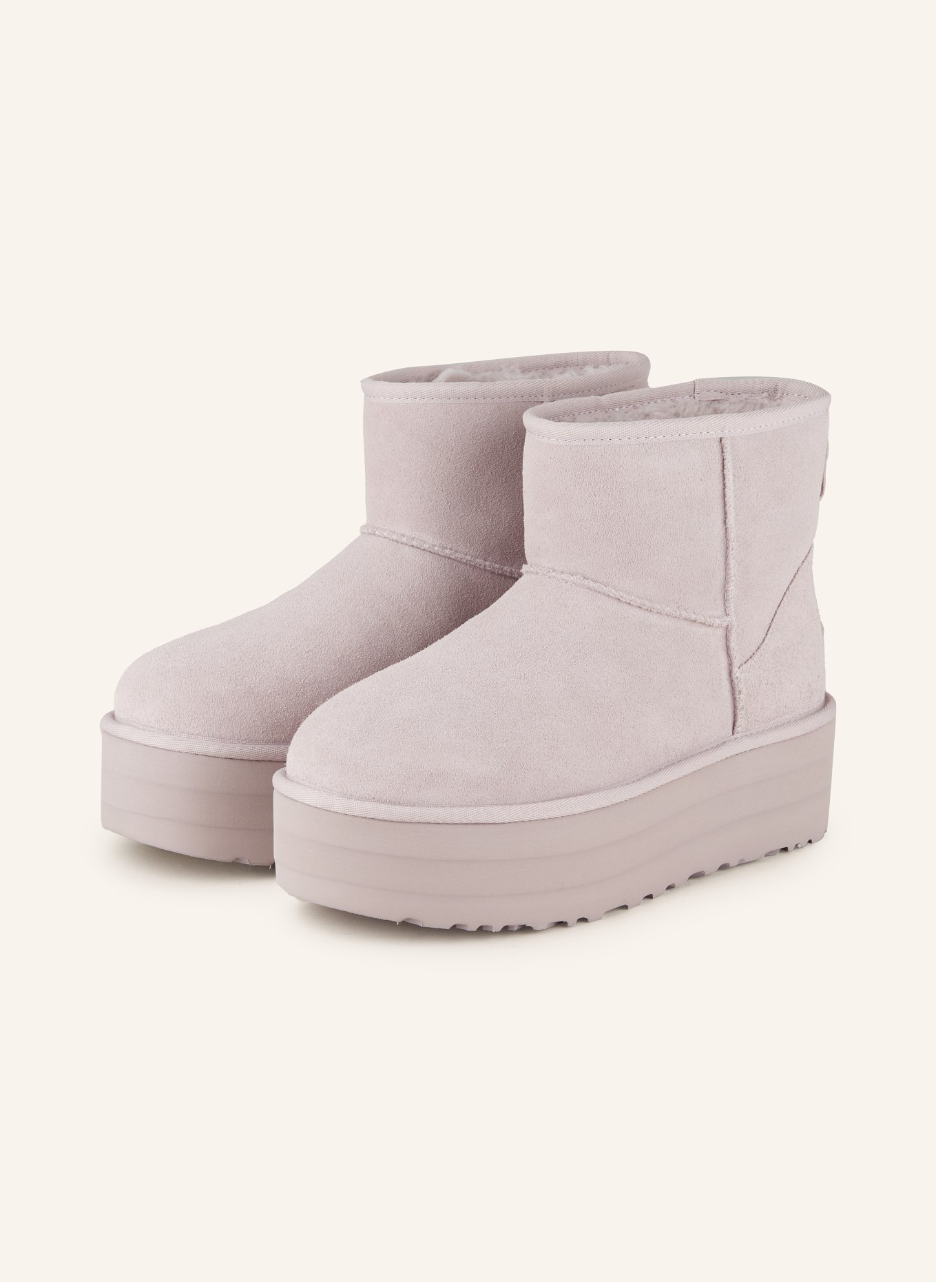 Сапоги UGG на платформе, лиловый