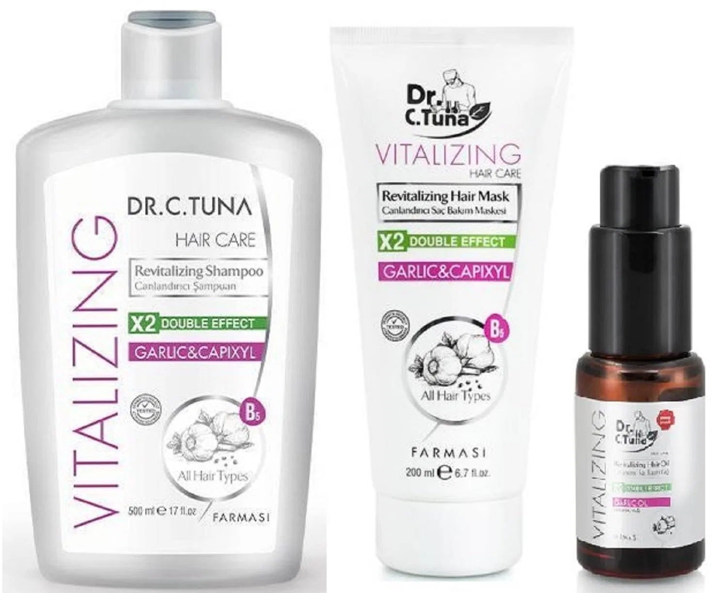 Набор для ухода за волосами Vitalizing от Farmasi Dr.C. Tuna Farmasi
