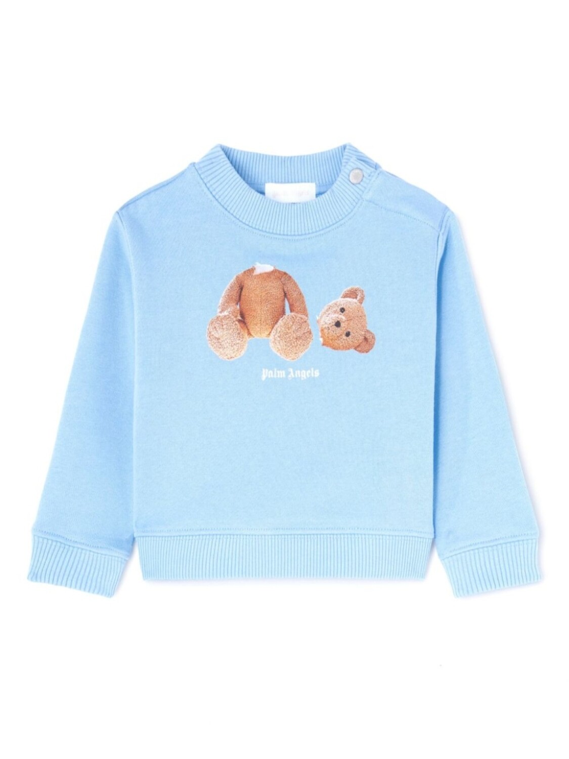 

Толстовка с принтом Palm Angels Kids, синий