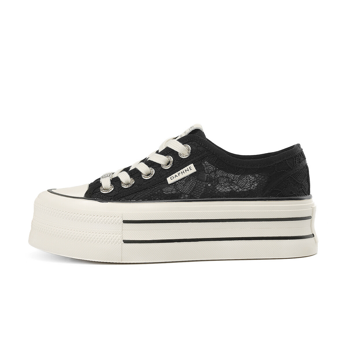 

Кроссовки DAPHNE Casual Shoes Women's Low-Top, Черный, Кроссовки DAPHNE Casual Shoes Women's Low-Top