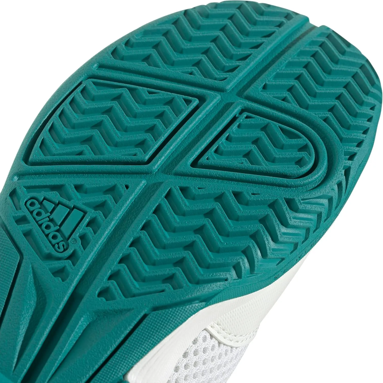 Детские теннисные кроссовки Courtflash унисекс для детей adidas, кремовый — фото 4