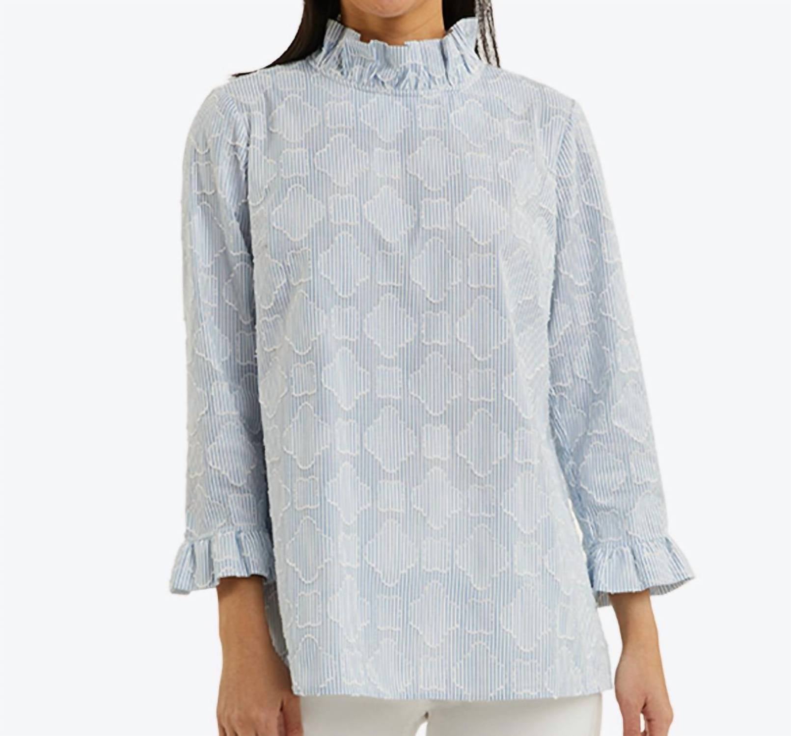 

Топ Ingrid в фактурную полоску Draper James, цвет textured stripe
