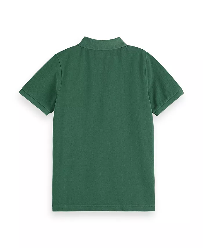 Детская и подростковая поло из пике с эффектом garment dye SCOTCH & SODA — фото 2