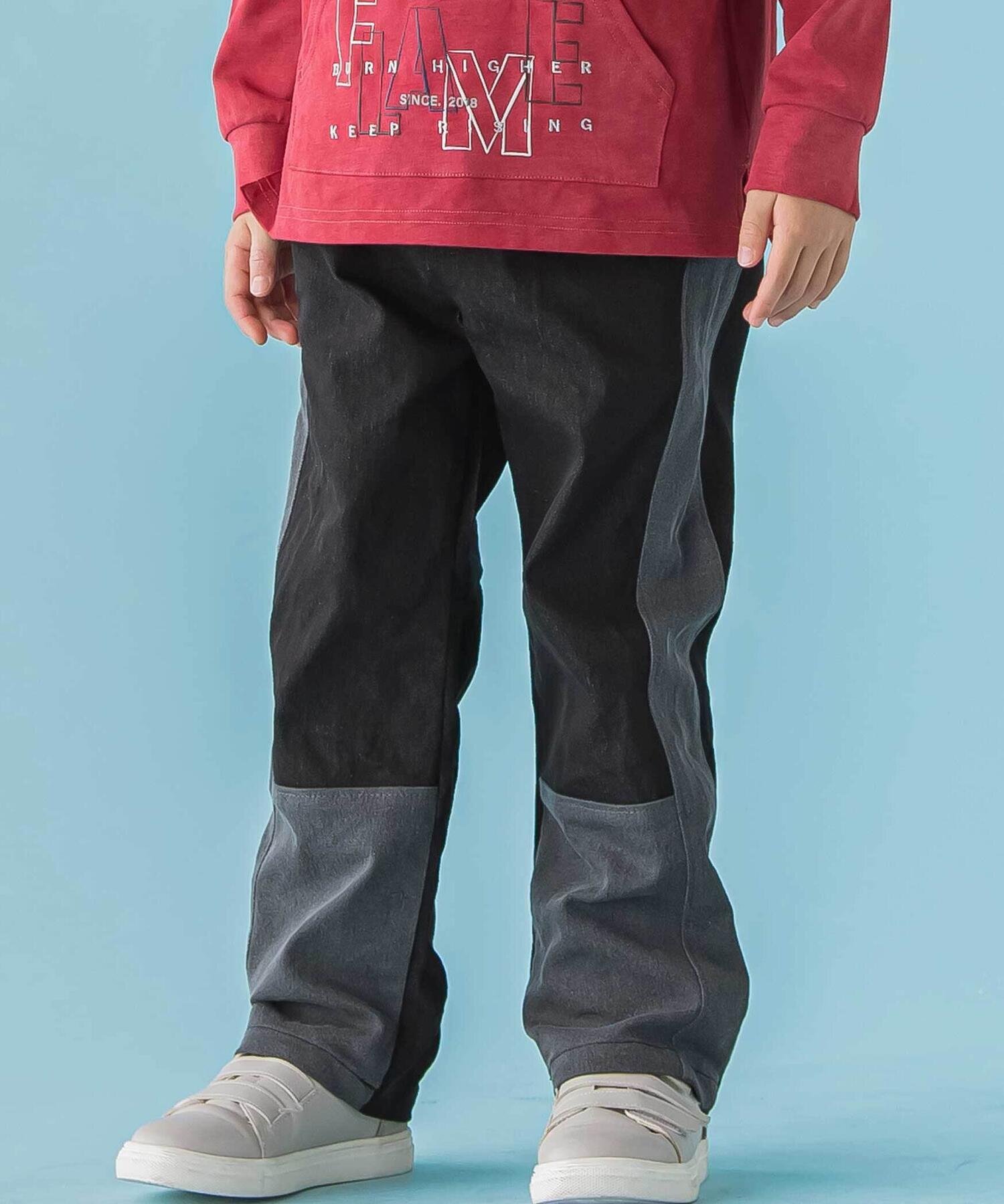 Джинсы из эластичного денима с цветовыми блоками (95-150 см) BeBe Petits Pois Vert, Black