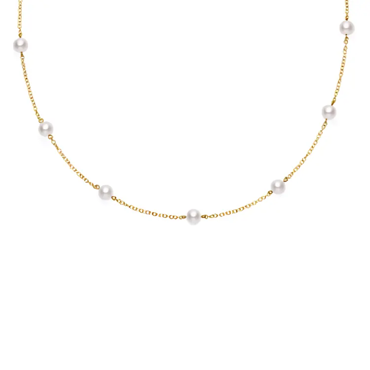 

18K золотые жемчужные ожерелья унисекс золото MIKIMOTO, золотой