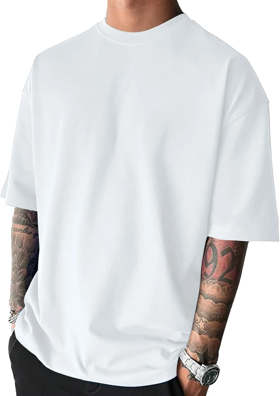 

Мужская футболка Oversized с коротким рукавом Dry Fit Opomelo