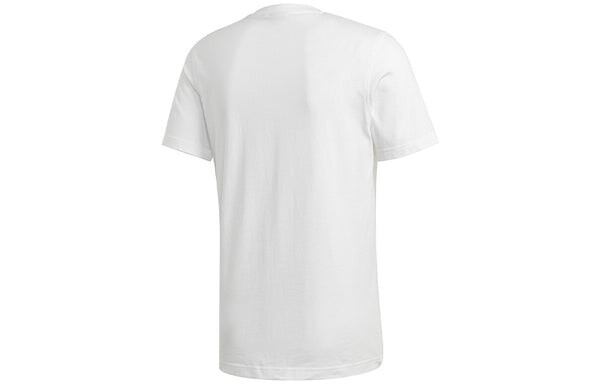 Футболка originals chest logo printing sports short sleeve white Adidas, белый — фото 2