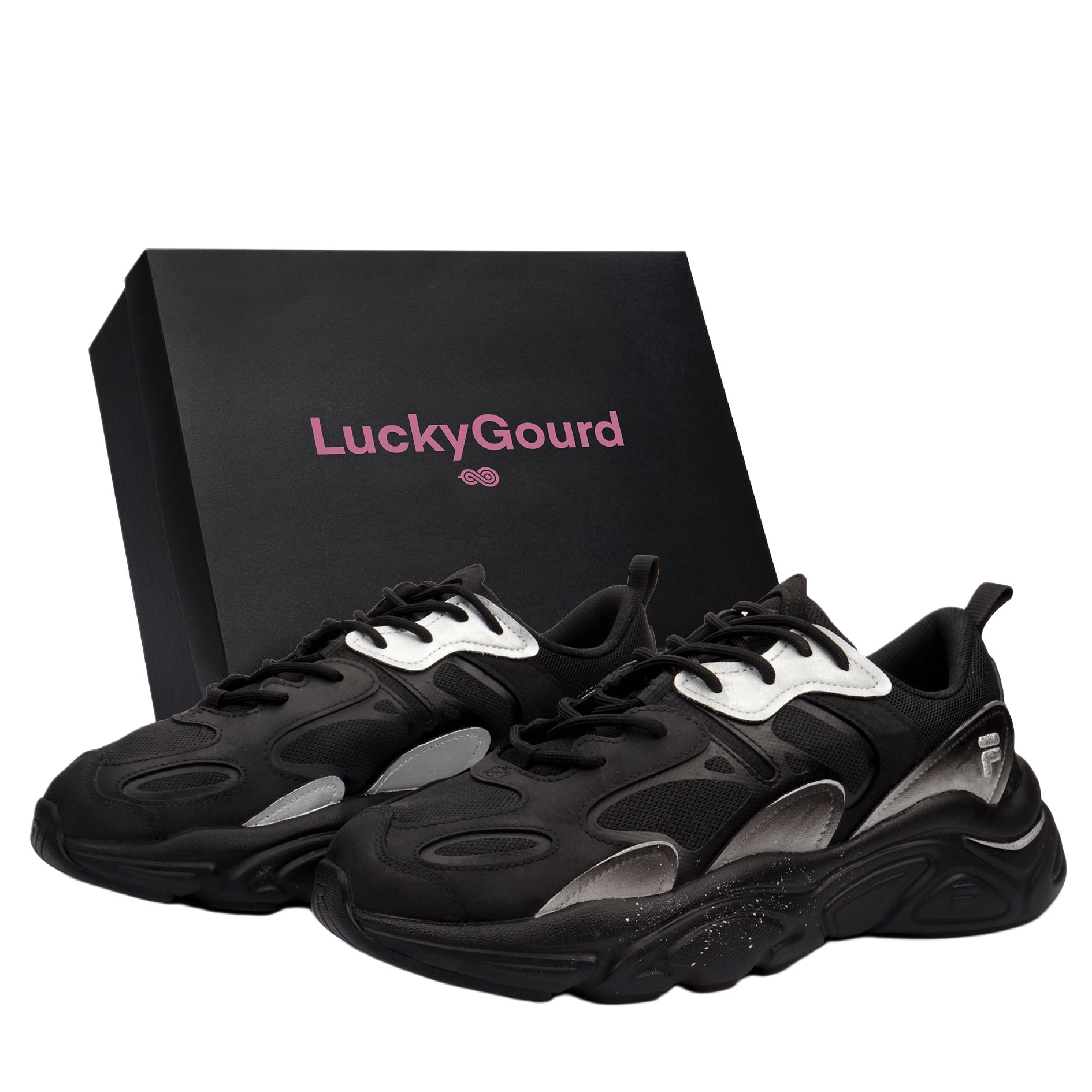 

Fila Мужские низкие повседневные кроссовки Mars 2 Night Embrace Of The New Moon, черный с серебристым покрытием, с амортизацией