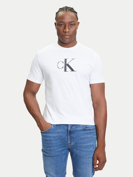

Футболка regular fit Center Monogram LV04RC857G Calvin Klein Jeans, белый