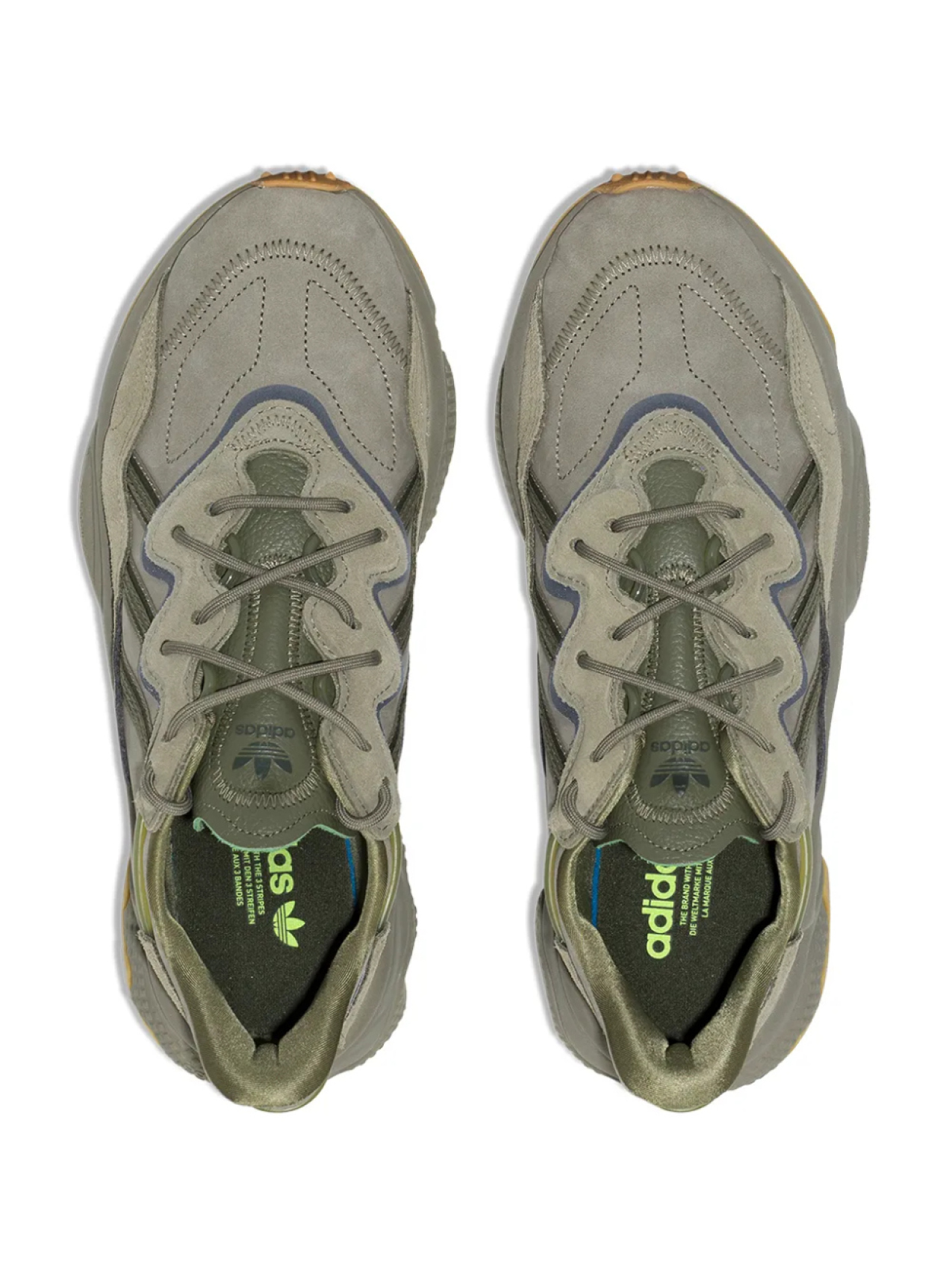 Adidas кроссовки Ozweego, зеленый — фото 4