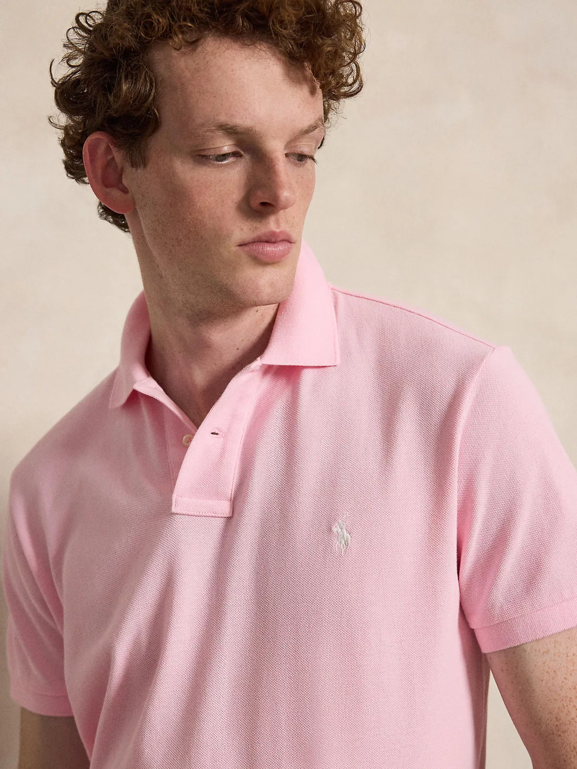 Рубашка Polo Ralph Lauren светло-розового цвета — фото 2