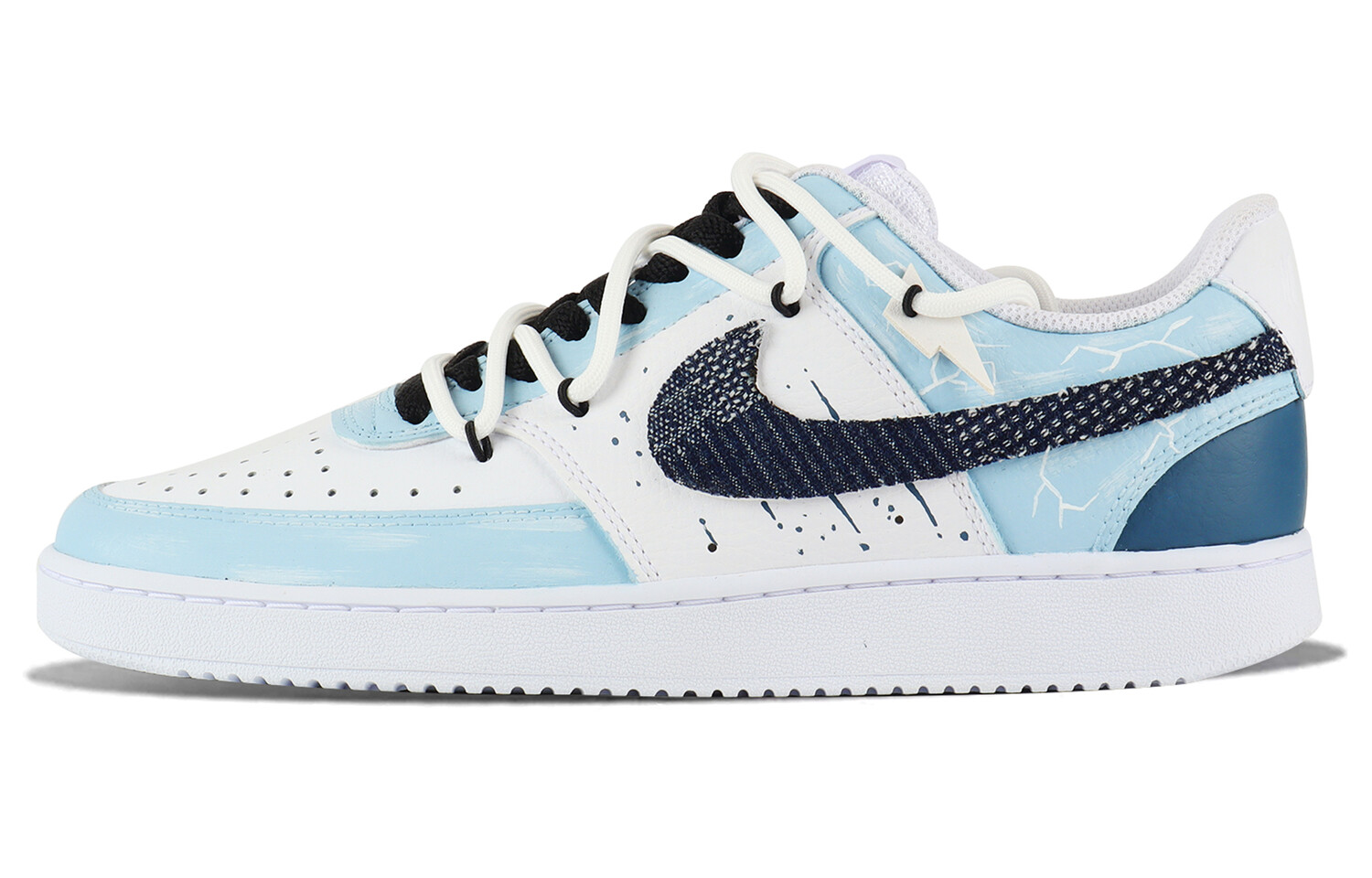 

Кроссовки Nike Court Vision 1 Skateboarding Shoes Men Low-top White/Royal Blue, голубой, Синий, Кроссовки Nike Court Vision 1 Skateboarding Shoes Men Low-top White/Royal Blue, голубой