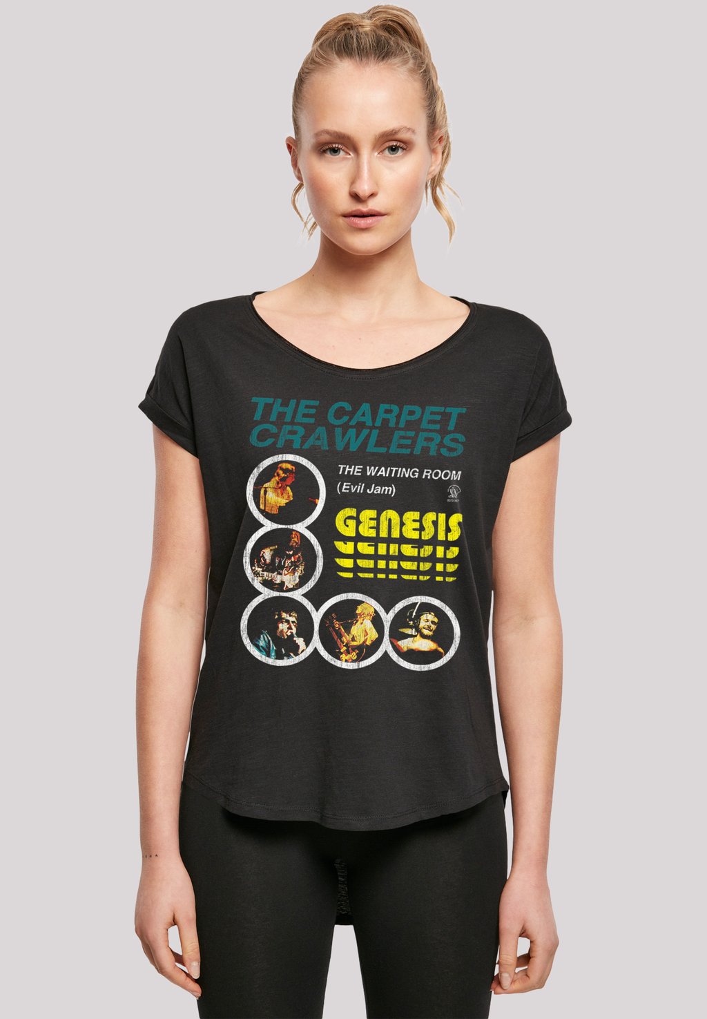 

Футболка с принтом GENESIS THE CARPET CRAWLERS F4NT4STIC, черный