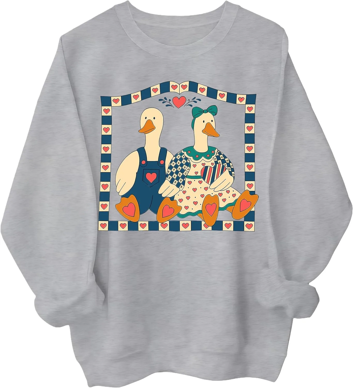 

Винтажный свитшот с гусем и худи