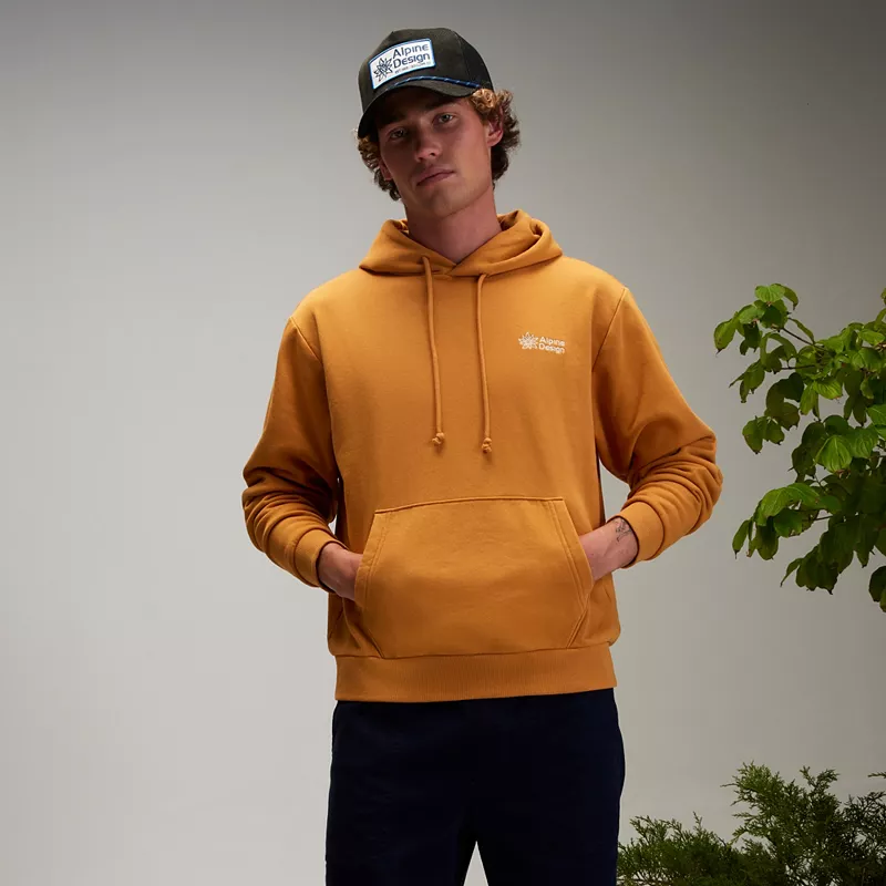 

Мужская флисовая толстовка с логотипом Alpine Design, цвет Golden Honey