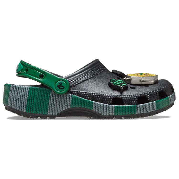 Crocs Классические клоги Гарри Поттер Слизерин черно-зеленые, цвет Black Green — фото 2