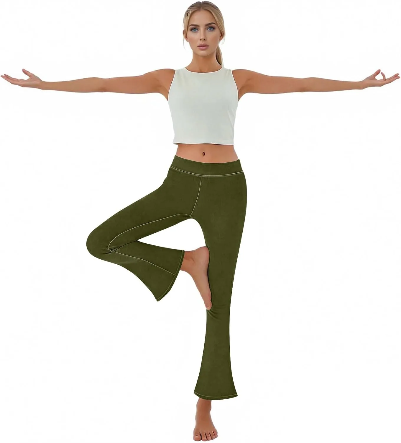 

Растягивающиеся джинсы-клеш для женщин