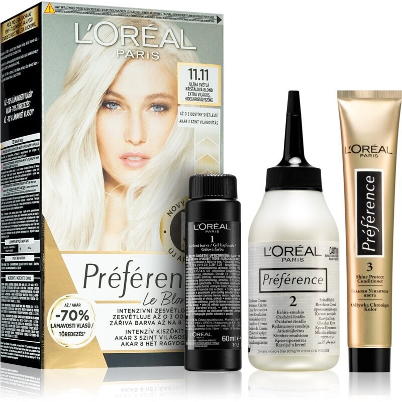 

Краска для волос для женщин Préférence Le BlondingБренд L'Oréal Paris Inna Marka, Краска для волос для женщин Préférence Le Blonding<br>Бренд L'Oréal Paris Inna Marka