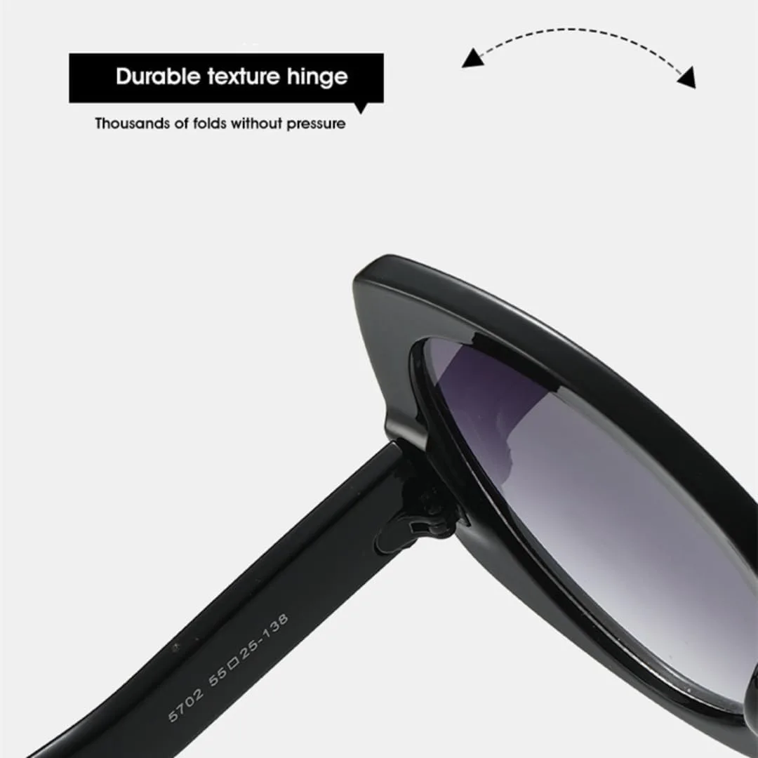 

Квадратные женские модные солнцезащитные очки большого размера в стиле ретро с градиентом, защита от УФ-излучения UV400, мужские в стиле панк TVTBBVV, White Gray