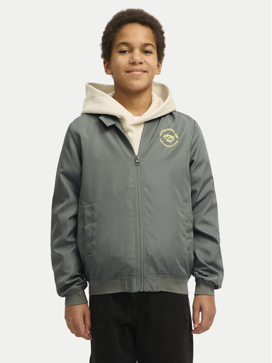 

Куртка-Бомбер стандартный крой Zack 12269155 Jack&Jones Junior, зеленый