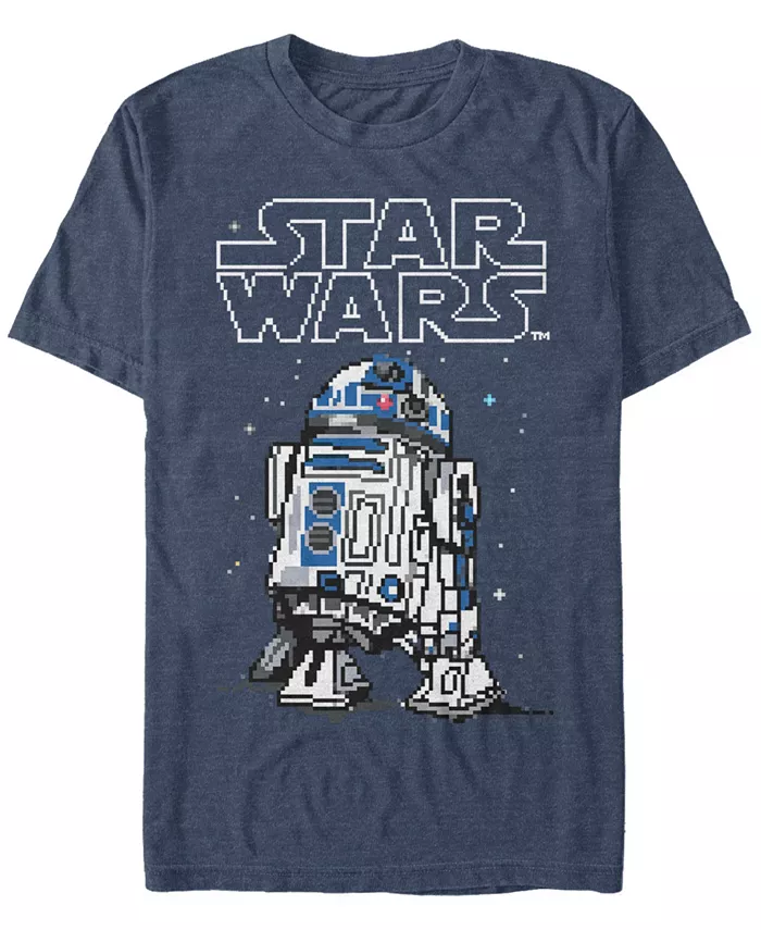 

Футболка мужская зимняя классическая Star Wars с коротким рукавом R2-D2 Fifth Sun, синий